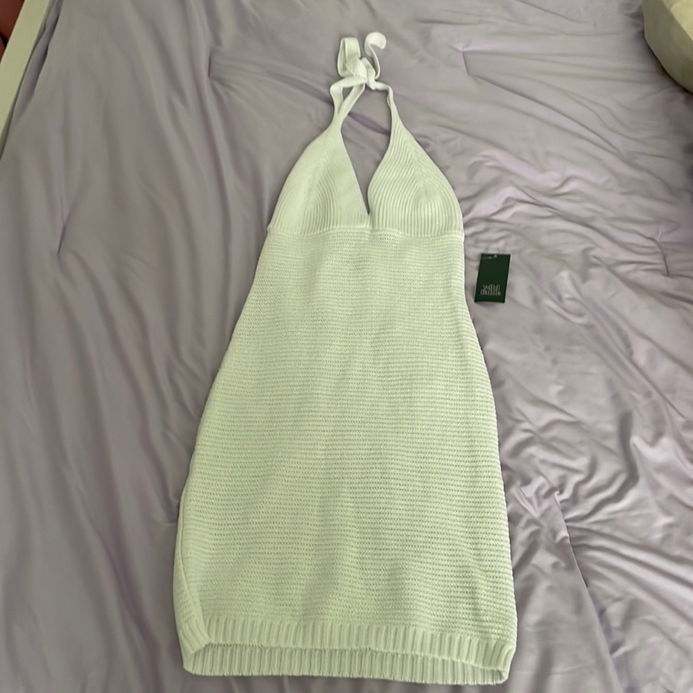 Wild Fable/XS  white halter beach dress